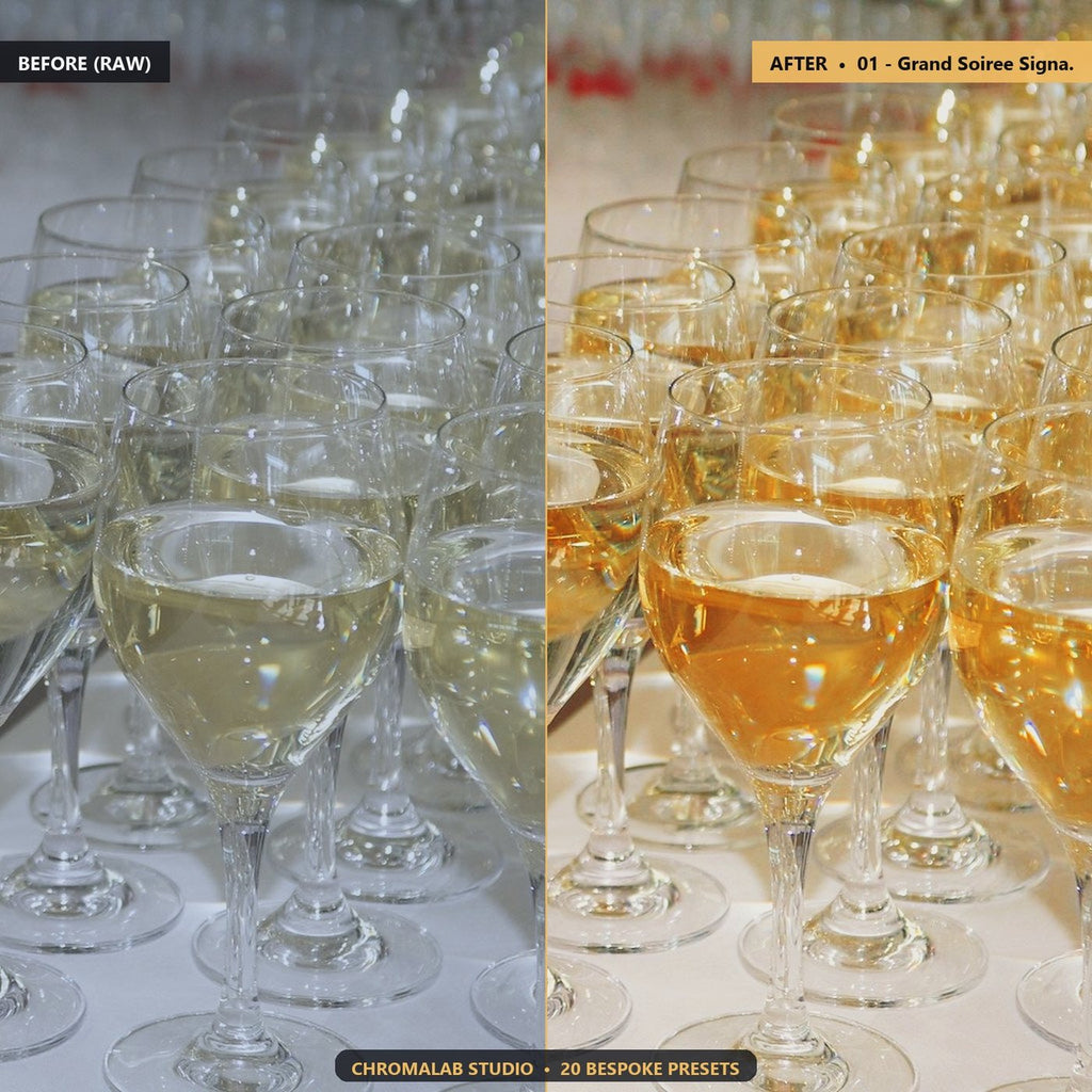 Black Tie Evening Gala - Before & After Split