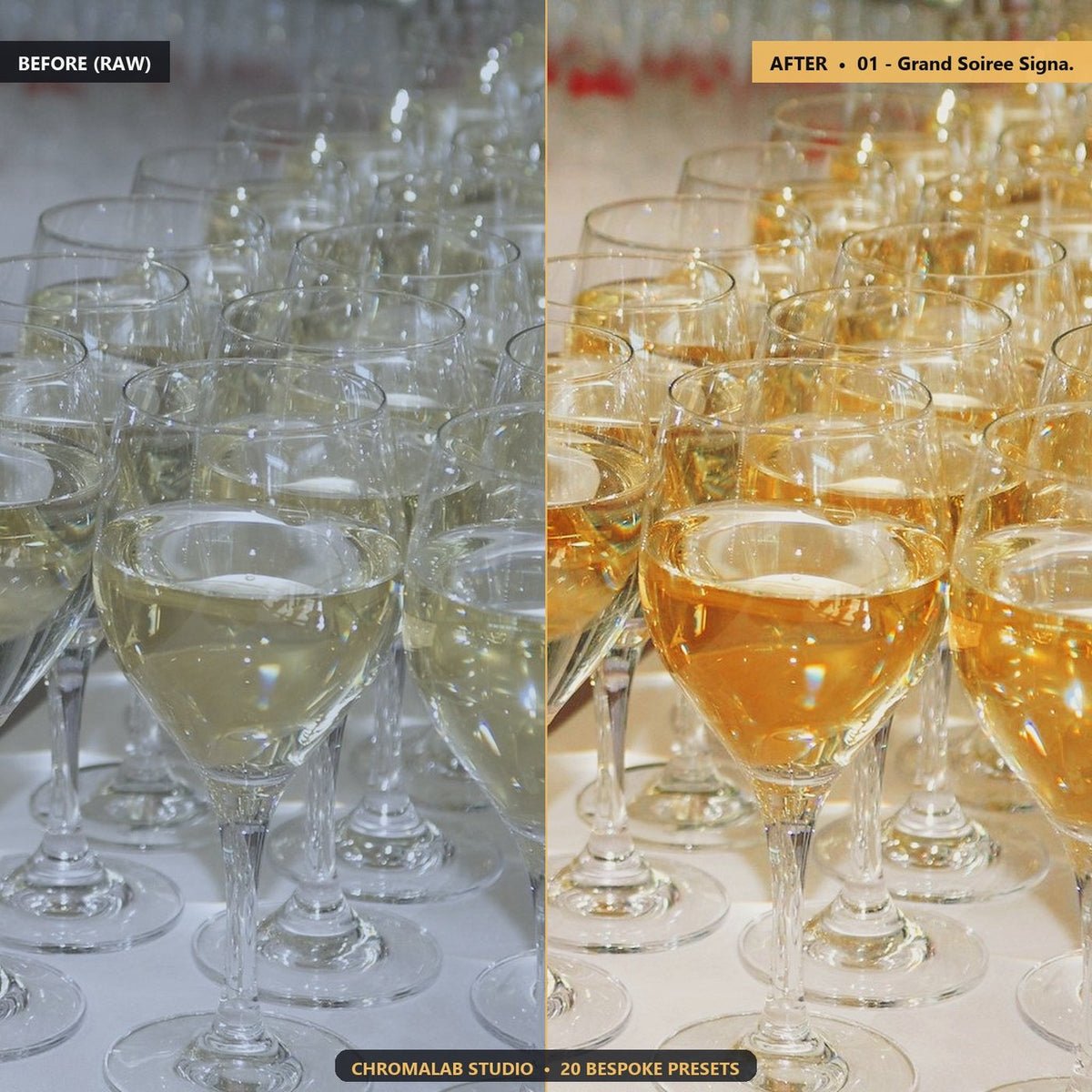 Black Tie Evening Gala - Before & After Split