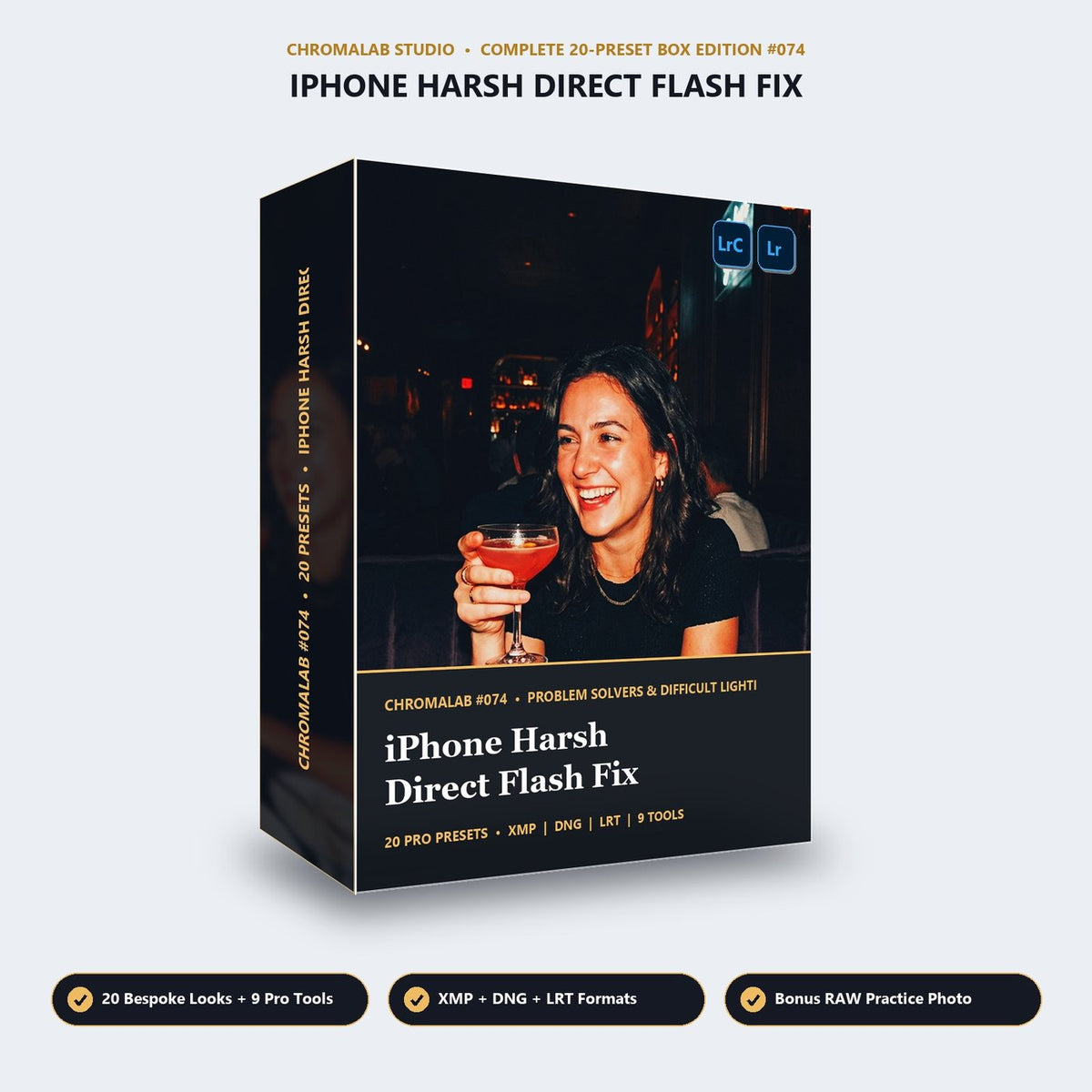 iPhone Harsh Direct Flash Fix - 3D Software Box