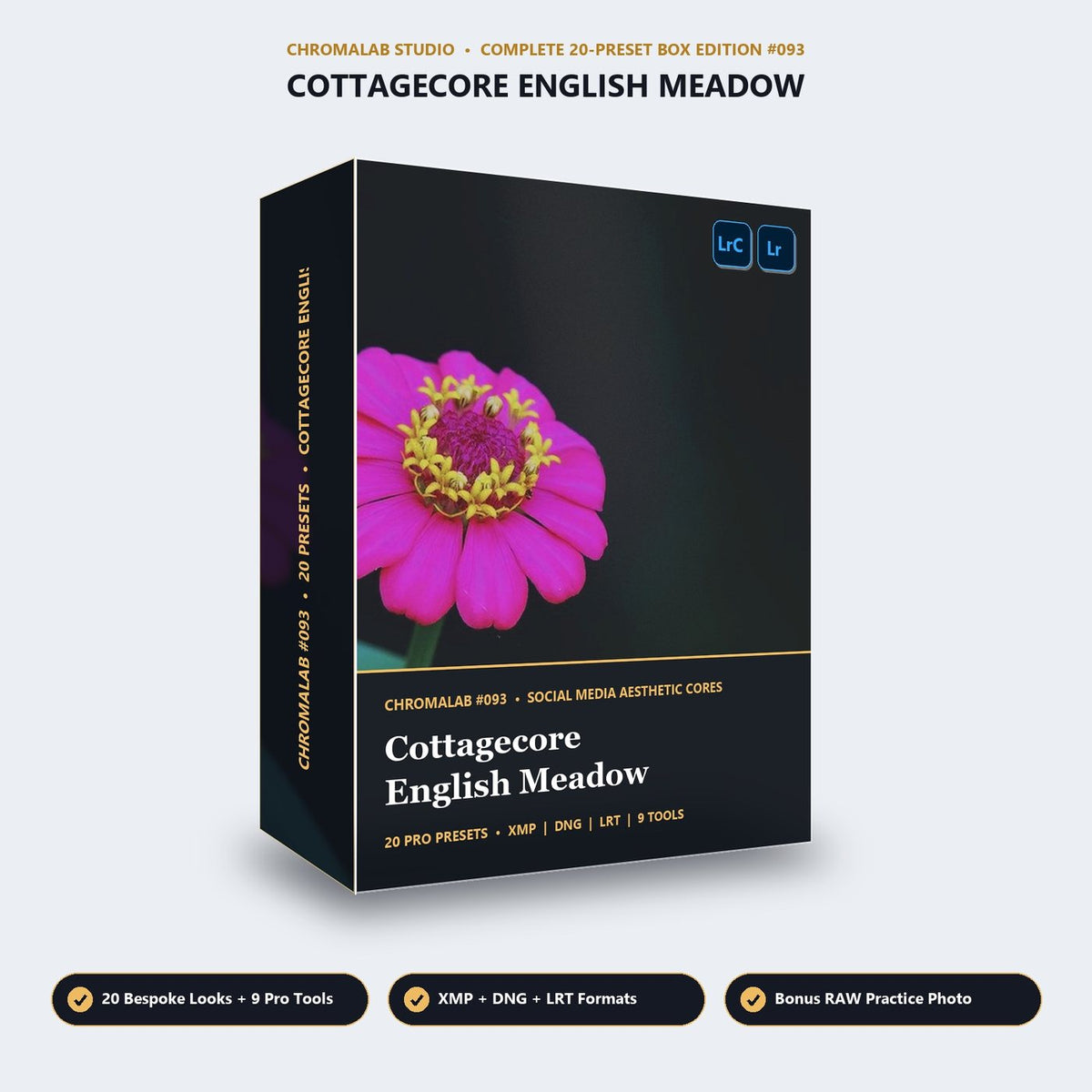 Cottagecore English Meadow - 3D Software Box