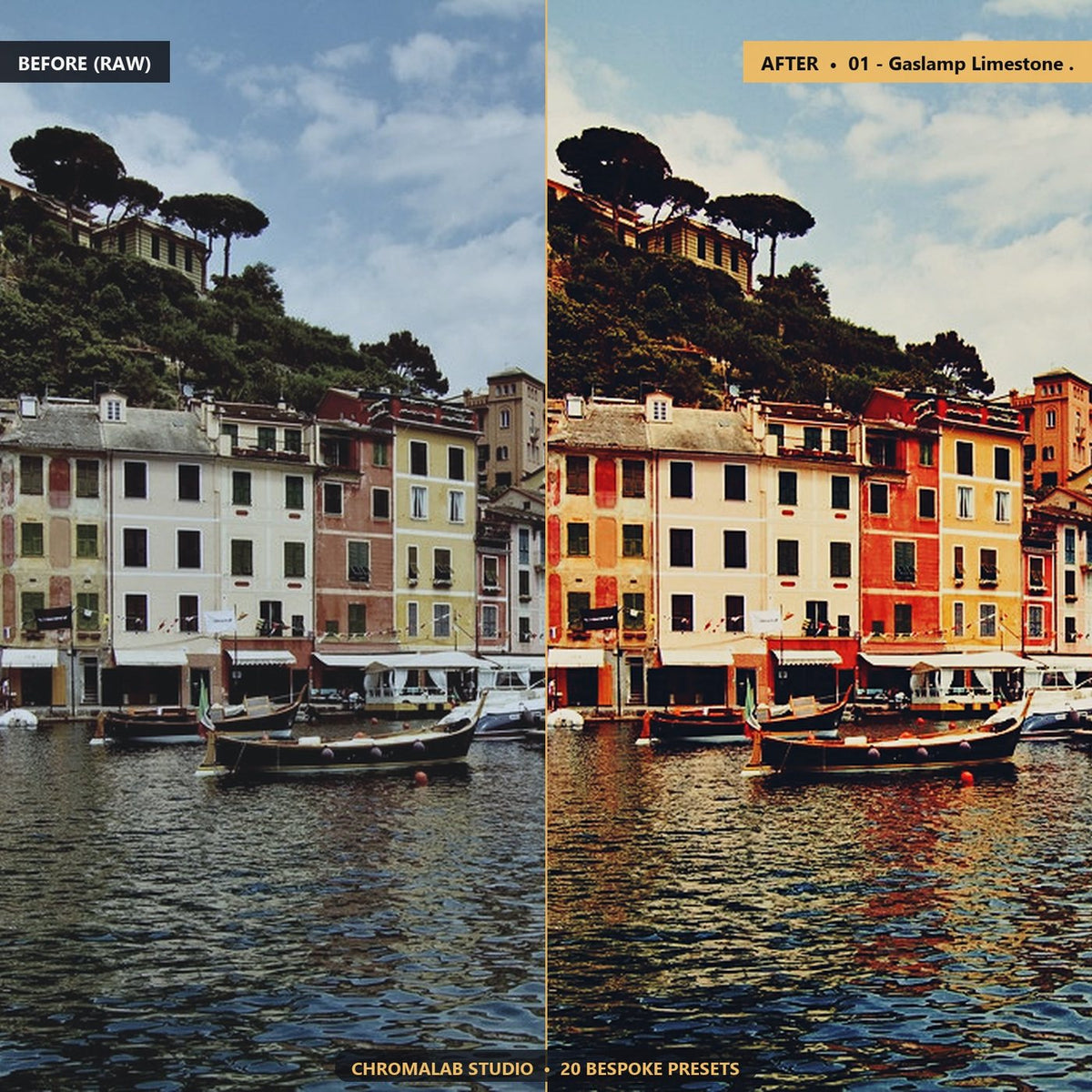 Historic European Cobblestone - Before & After Split