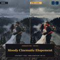 Moody Cinematic Elopement — 20 Lightroom Presets (Mobile & Desktop) - Cover