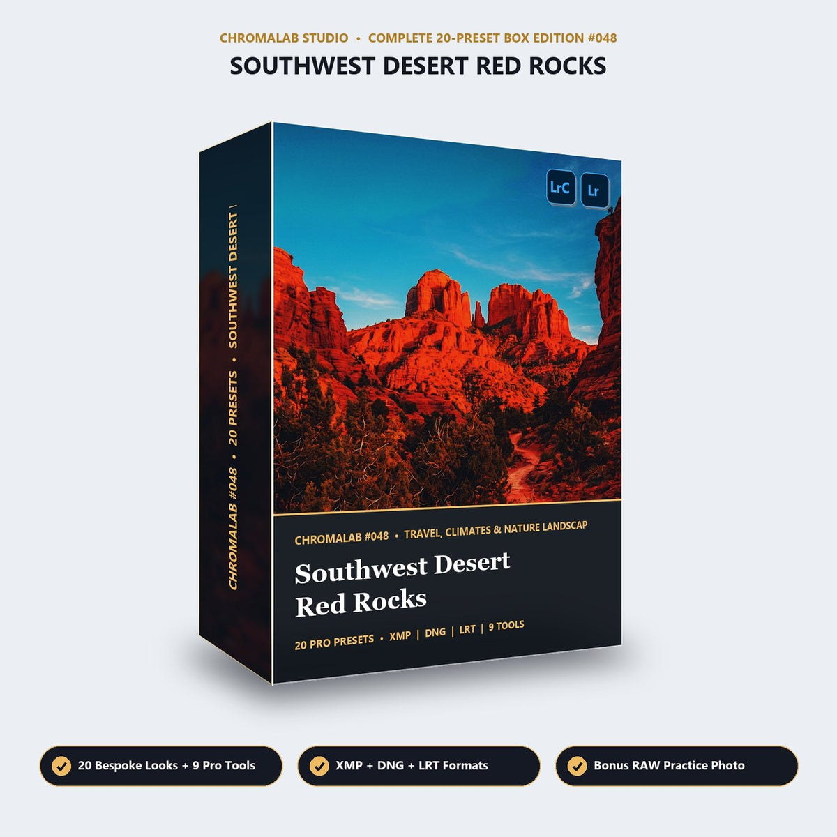 Southwest Desert Red Rocks - 3D Software Box