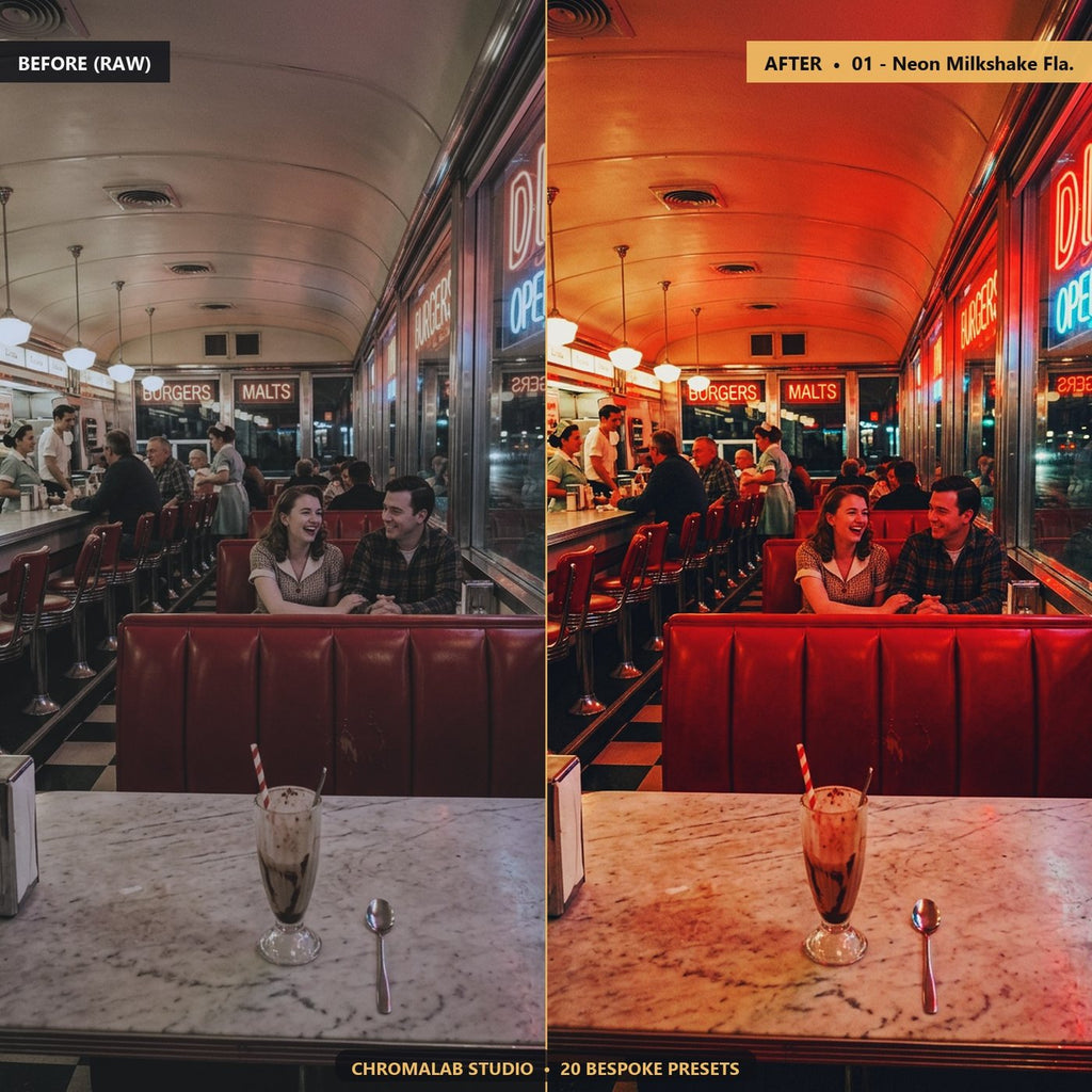 Vintage Americana Diners - Before & After Split