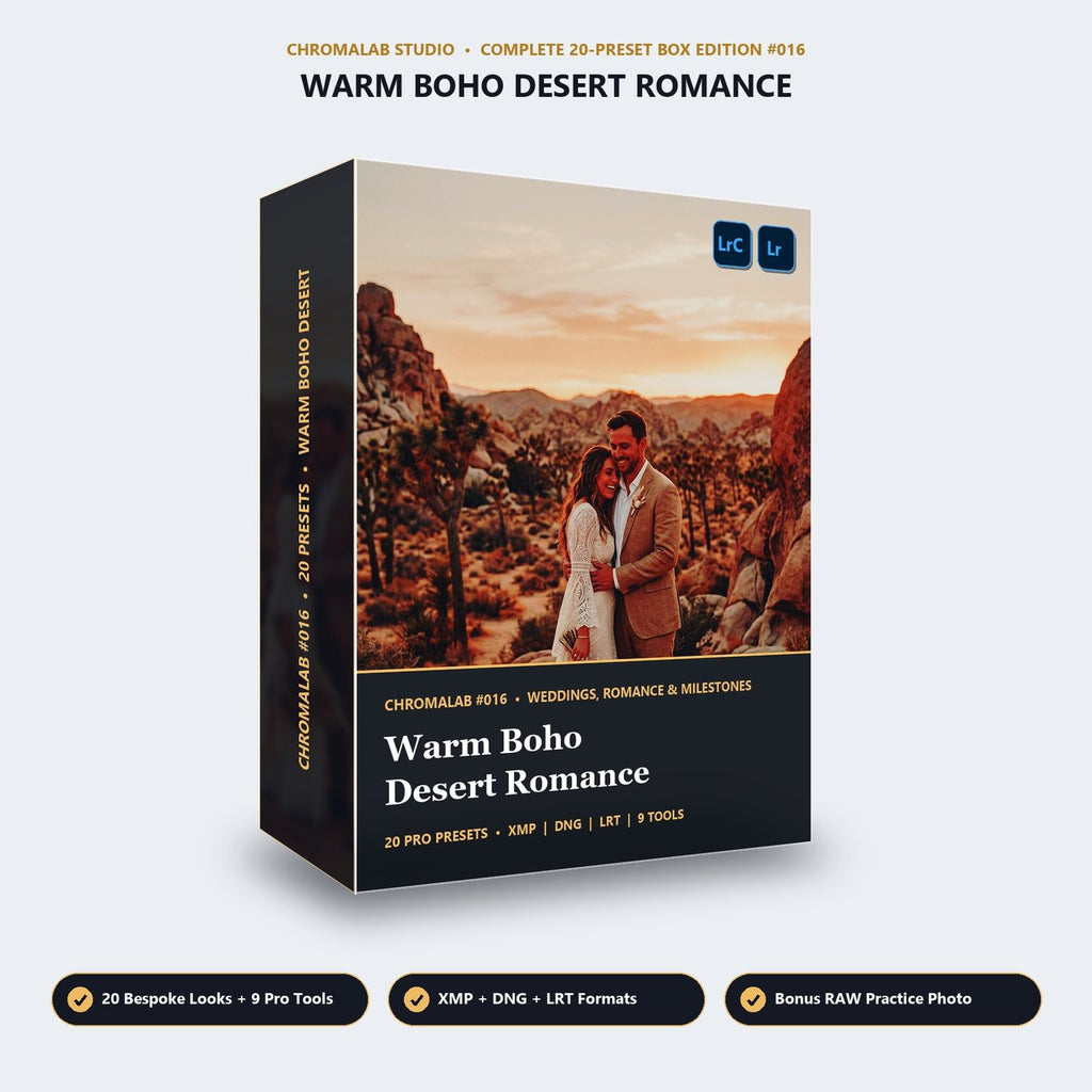 Warm Boho Desert Romance - 3D Software Box