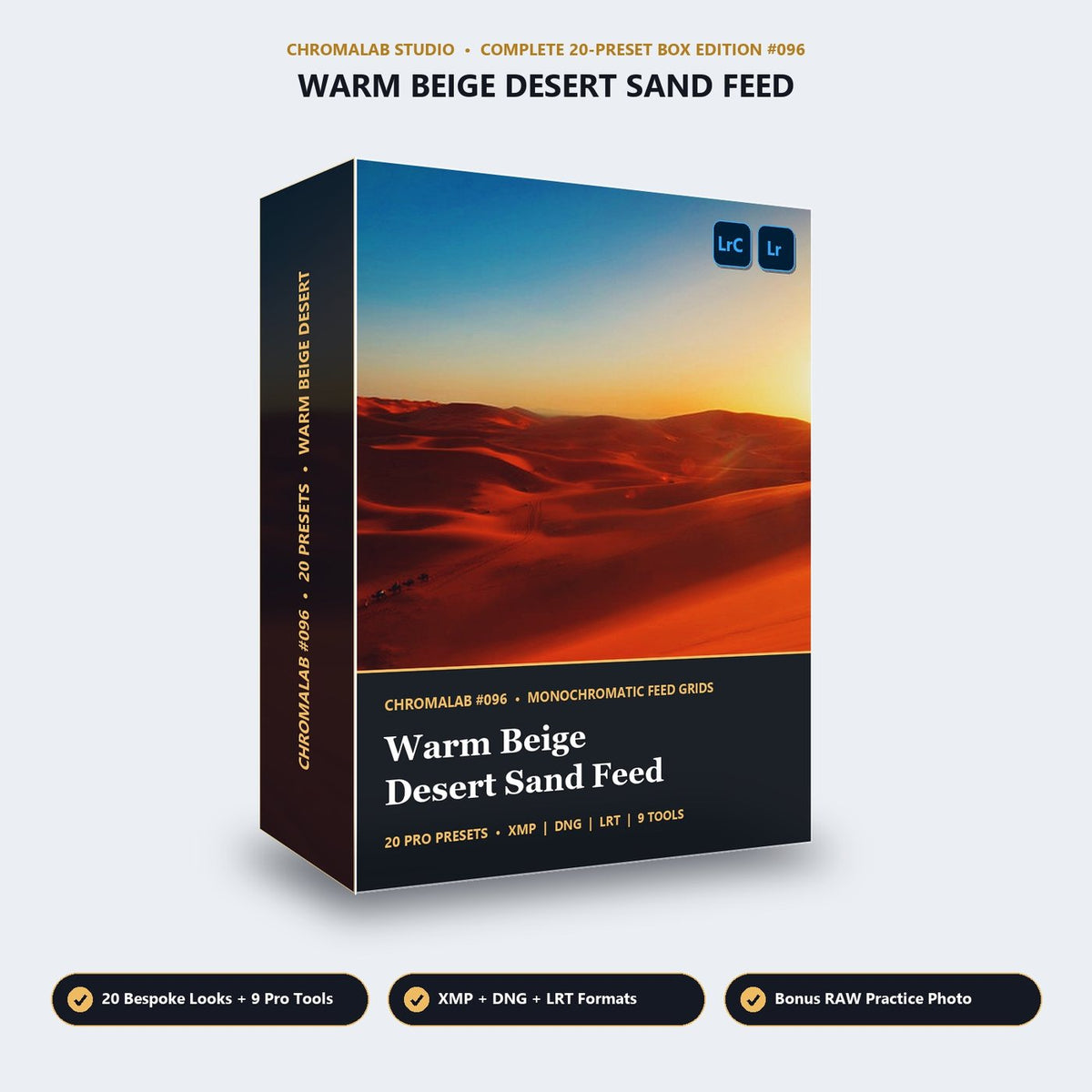 Warm Beige Desert Sand Feed - 3D Software Box