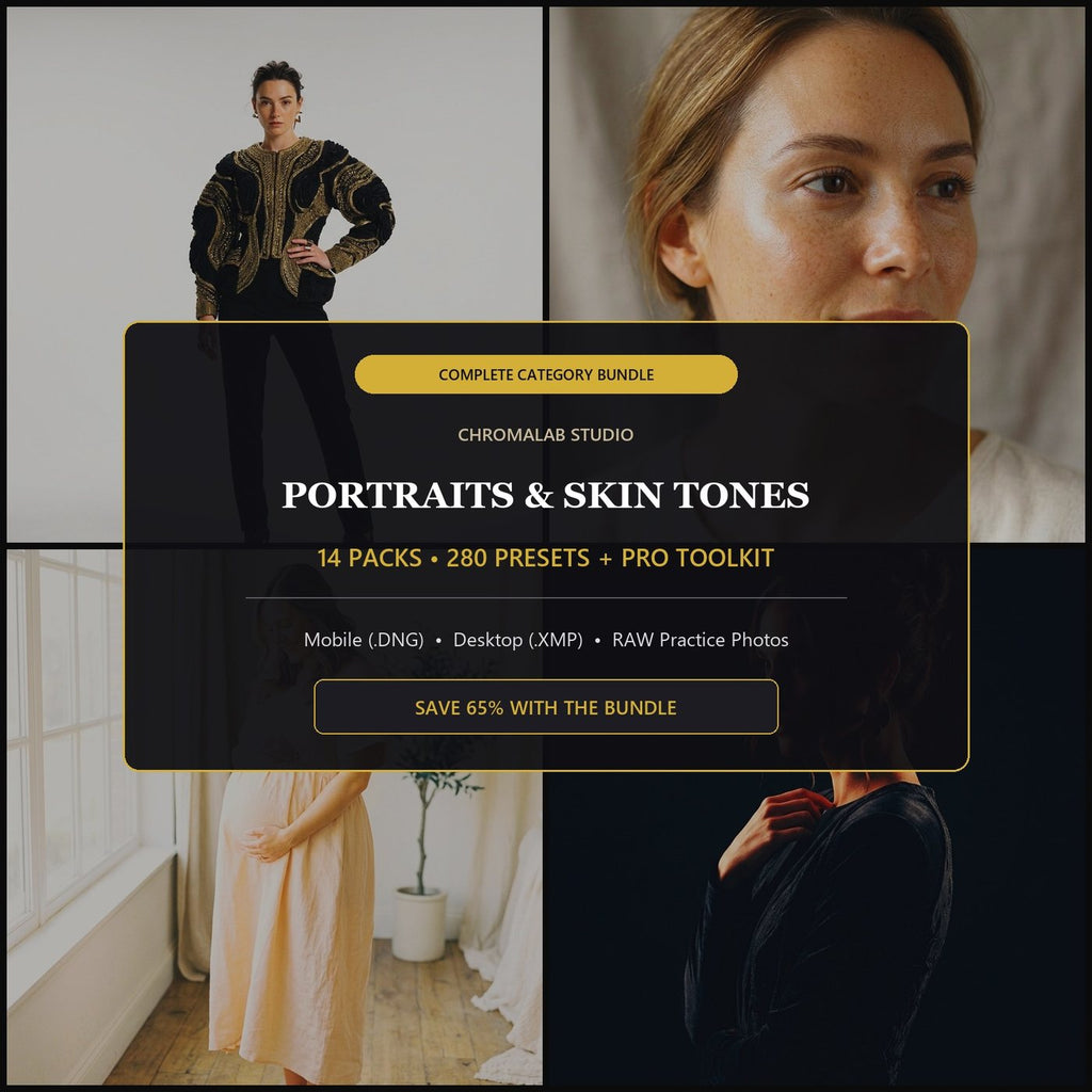 Portraits & Skin Tones Master Bundle — 14 Packs (280 Lightroom Presets)