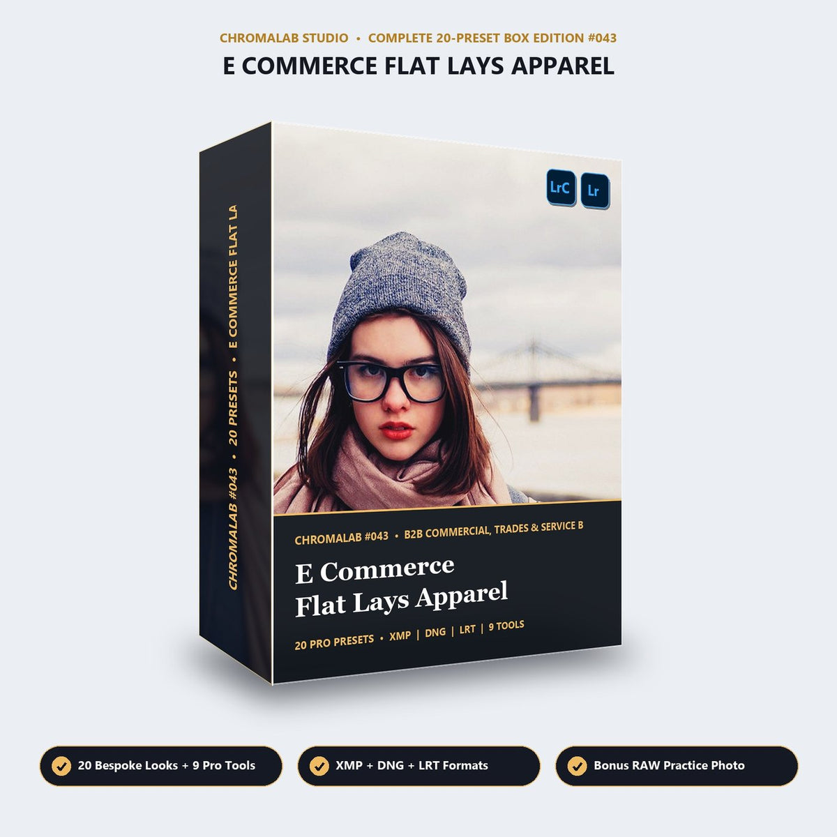 E Commerce Flat Lays Apparel - 3D Software Box