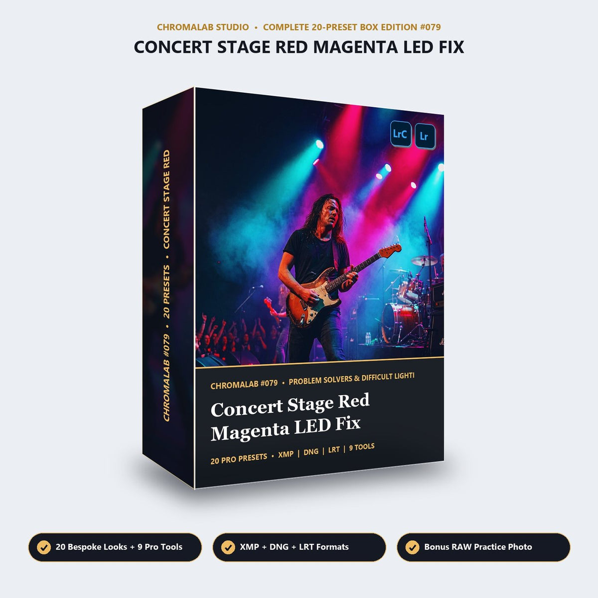 Concert Stage Red Magenta LED Fix - 3D Software Box