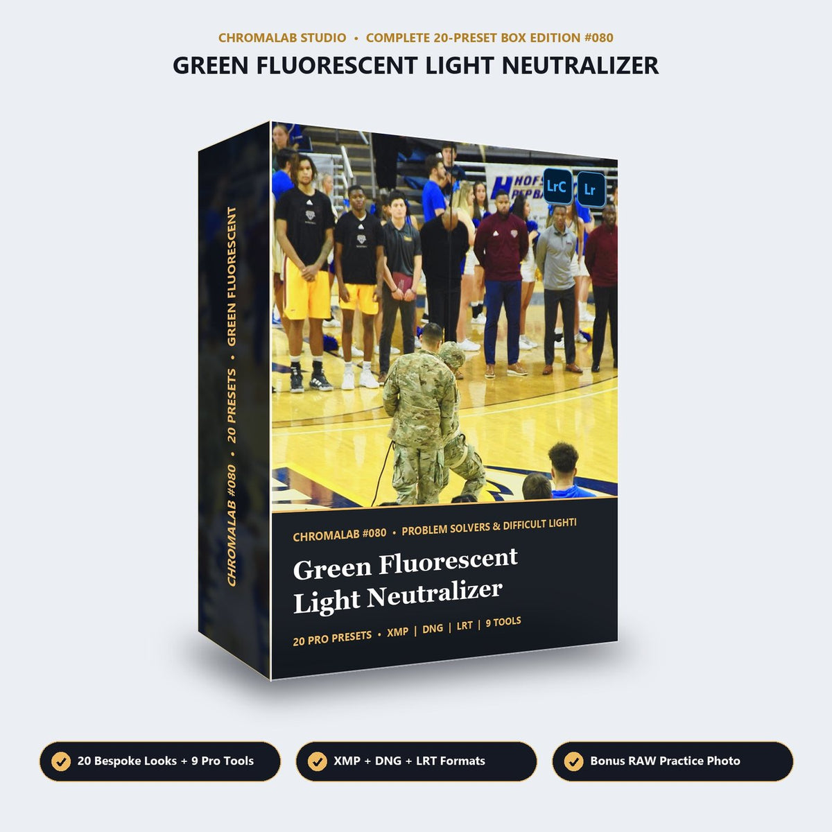 Green Fluorescent Light Neutralizer - 3D Software Box