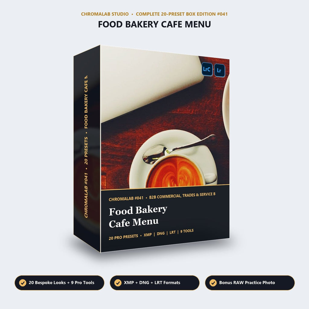 Food Bakery Cafe Menu - 3D Software Box