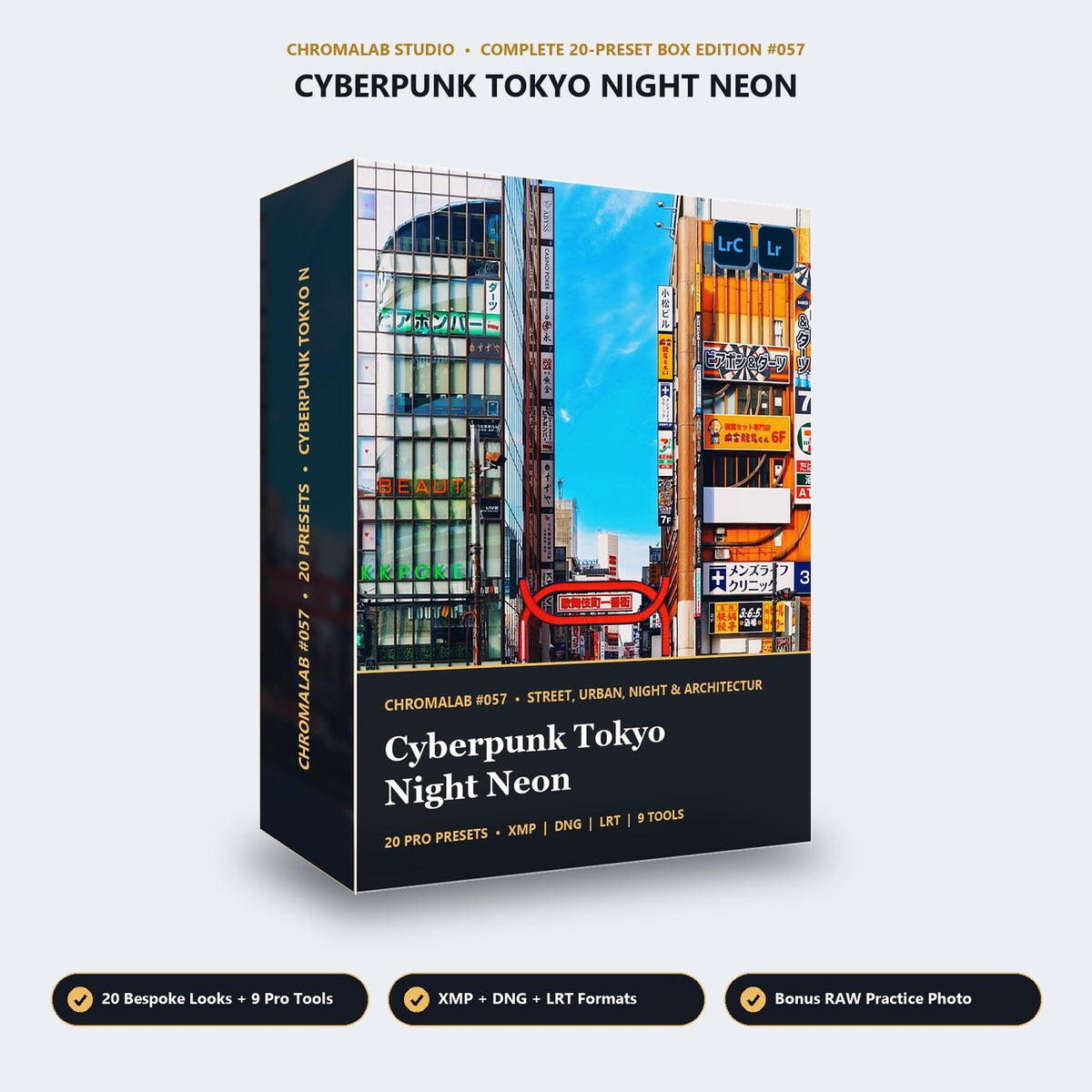 Cyberpunk Tokyo Night Neon - 3D Software Box