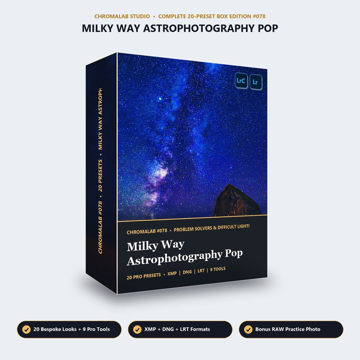 Milky Way Astrophotography Pop - 3D Software Box