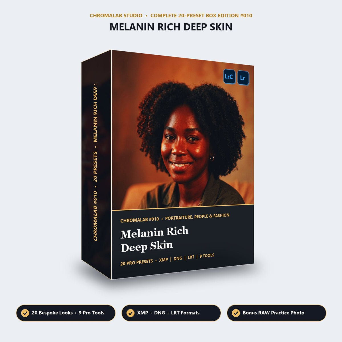 Melanin Rich Deep Skin - 3D Software Box