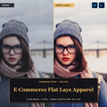 E Commerce Flat Lays Apparel — 20 Lightroom Presets (Mobile & Desktop) - Cover