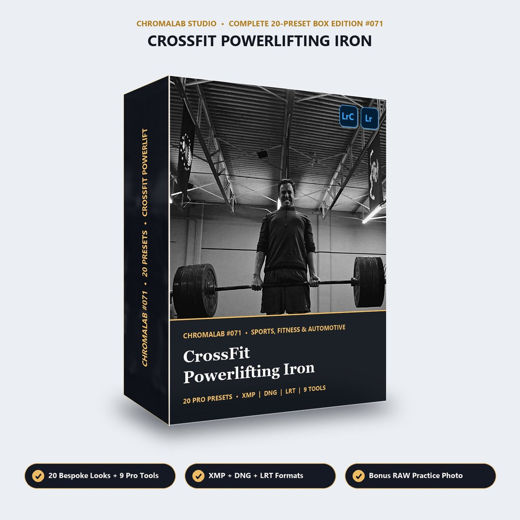 CrossFit Powerlifting Iron - 3D Software Box