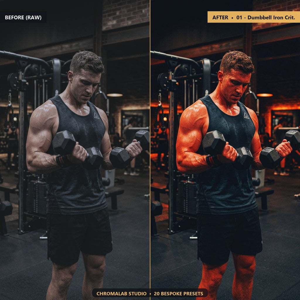 Gym Fitness Physique Pump - Before & After Split