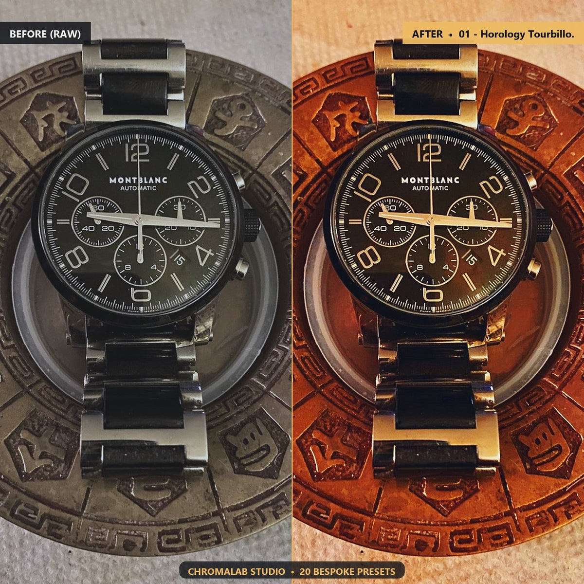 Jewelry Watch Macro Luxury - Before & After Split