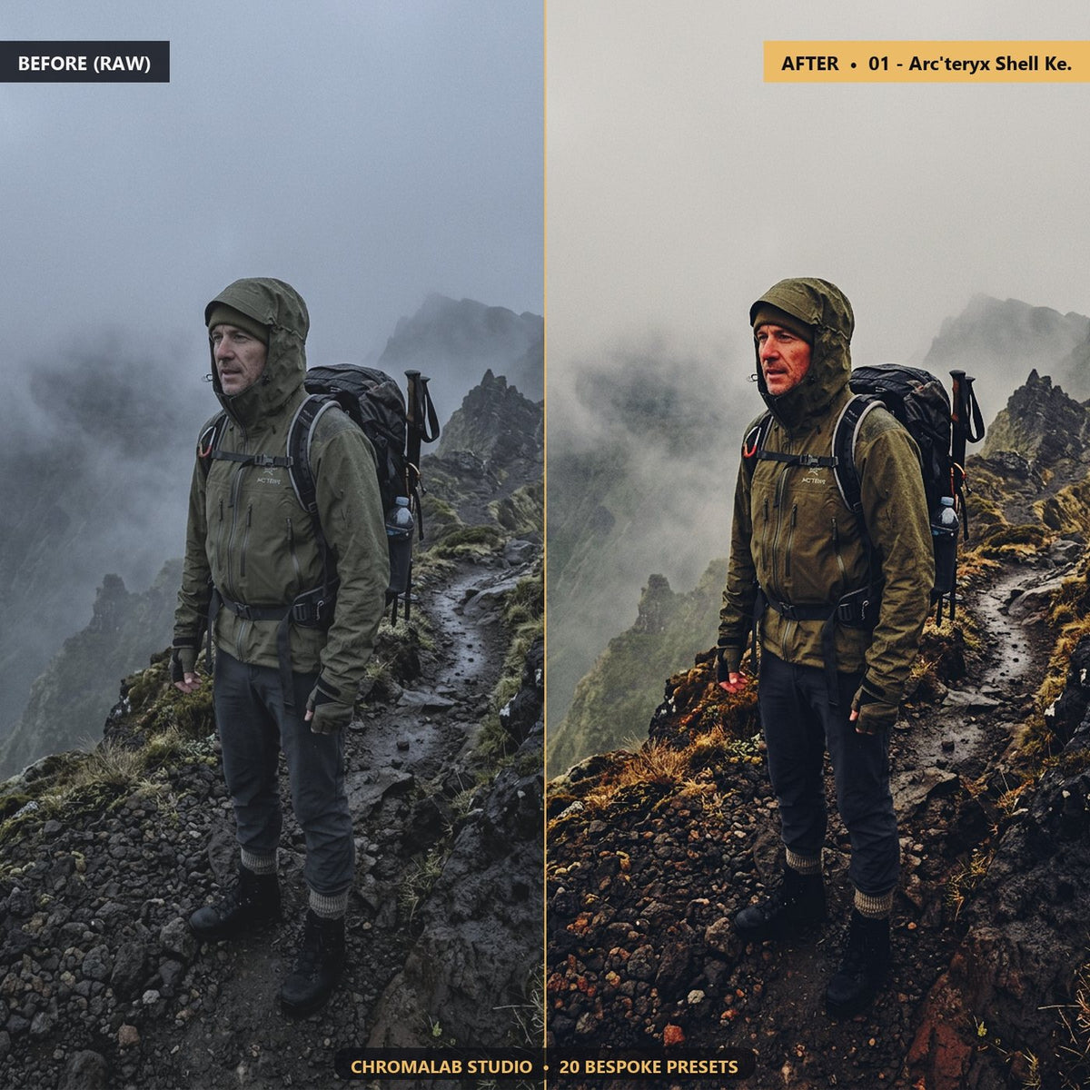 Gorpcore Pacific Techwear - Before & After Split
