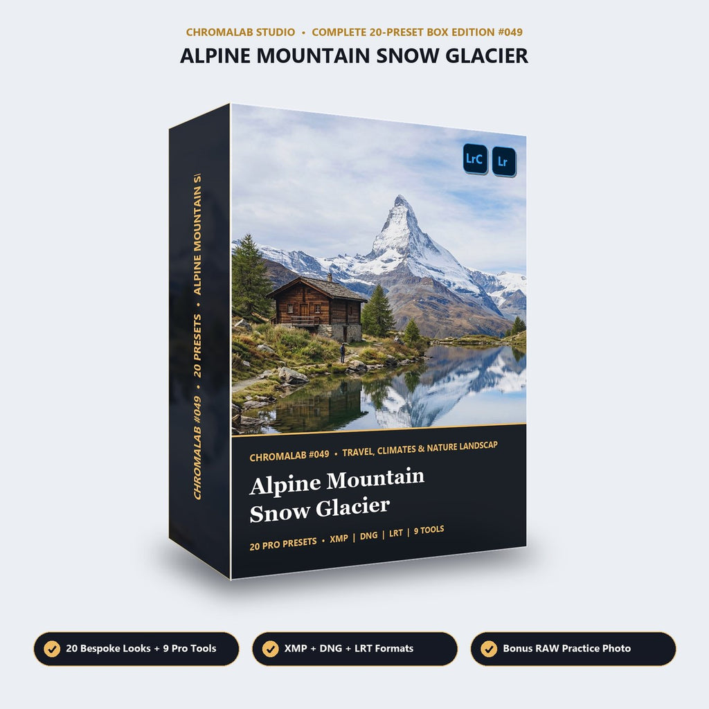 Alpine Mountain Snow Glacier - 3D Software Box