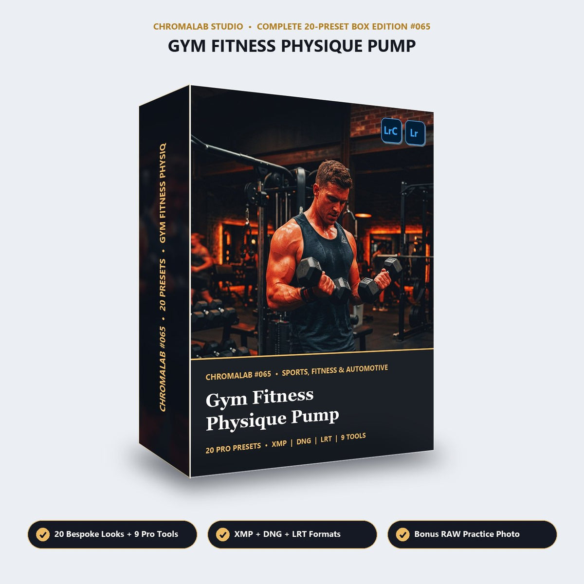Gym Fitness Physique Pump - 3D Software Box