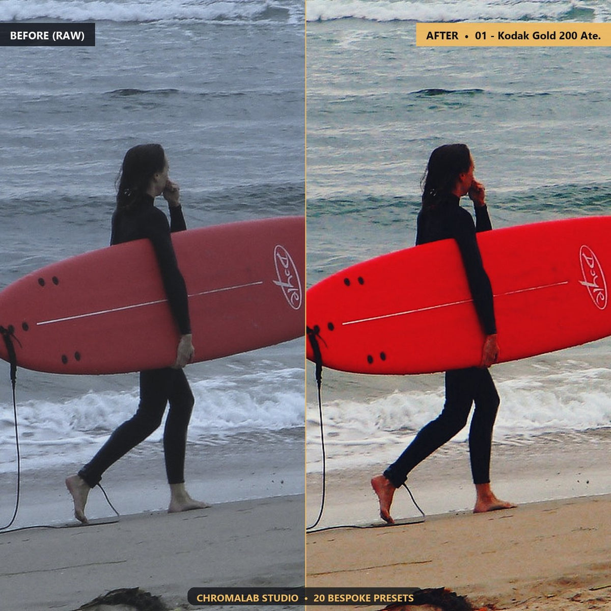 Kodak Gold 200 ColorPlus - Before & After Split