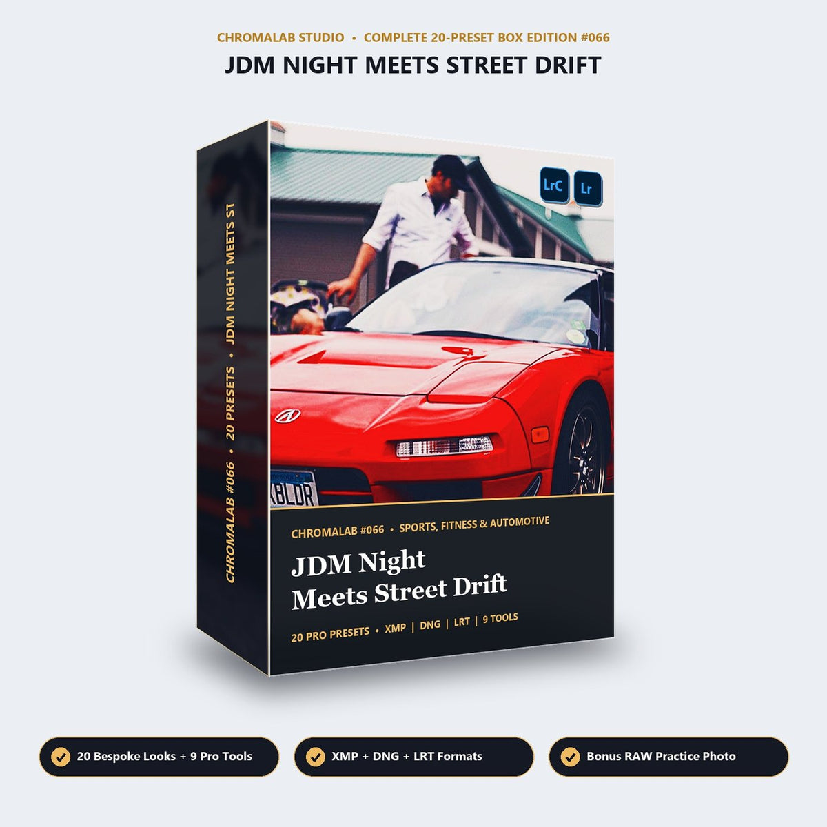 JDM Night Meets Street Drift - 3D Software Box