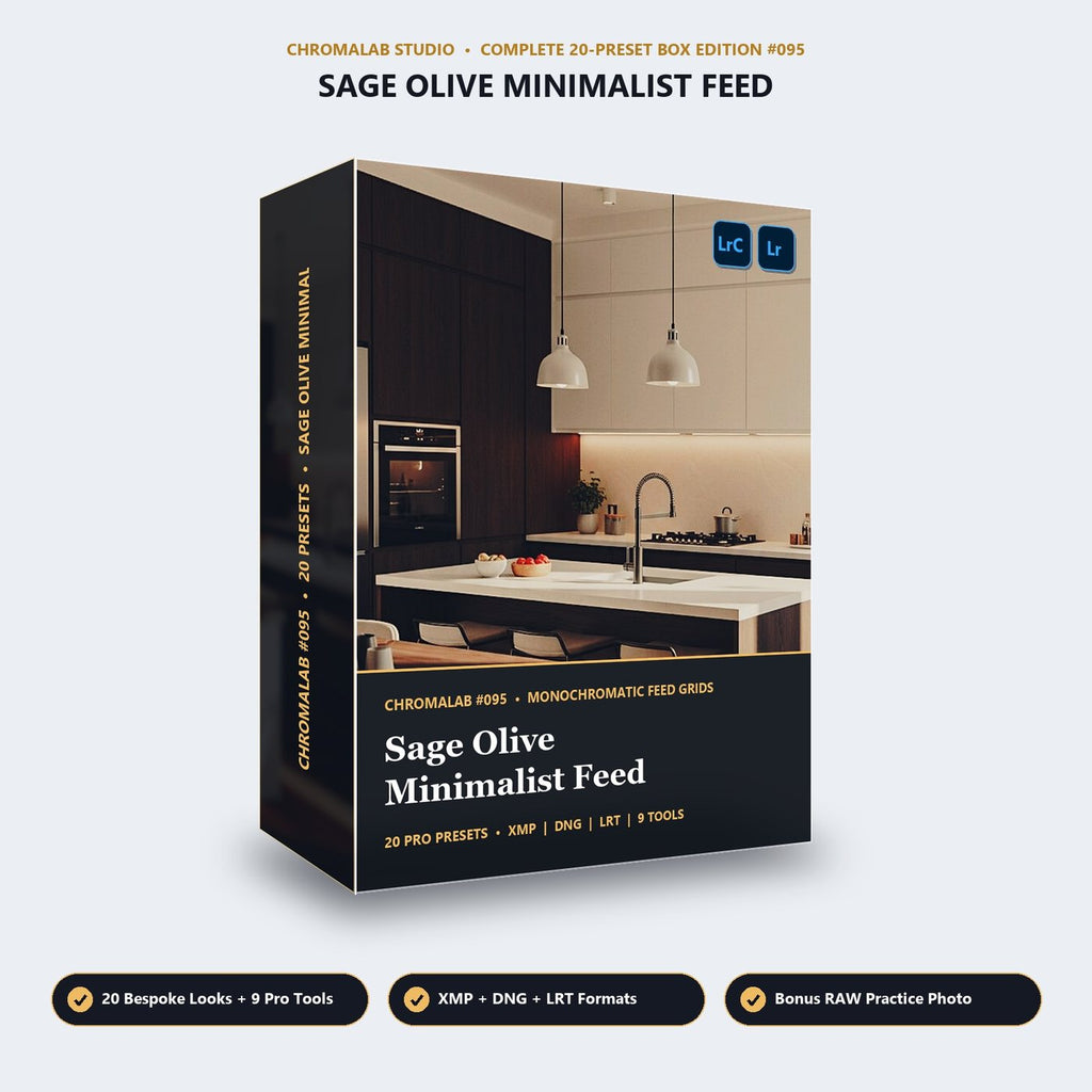Sage Olive Minimalist Feed - 3D Software Box