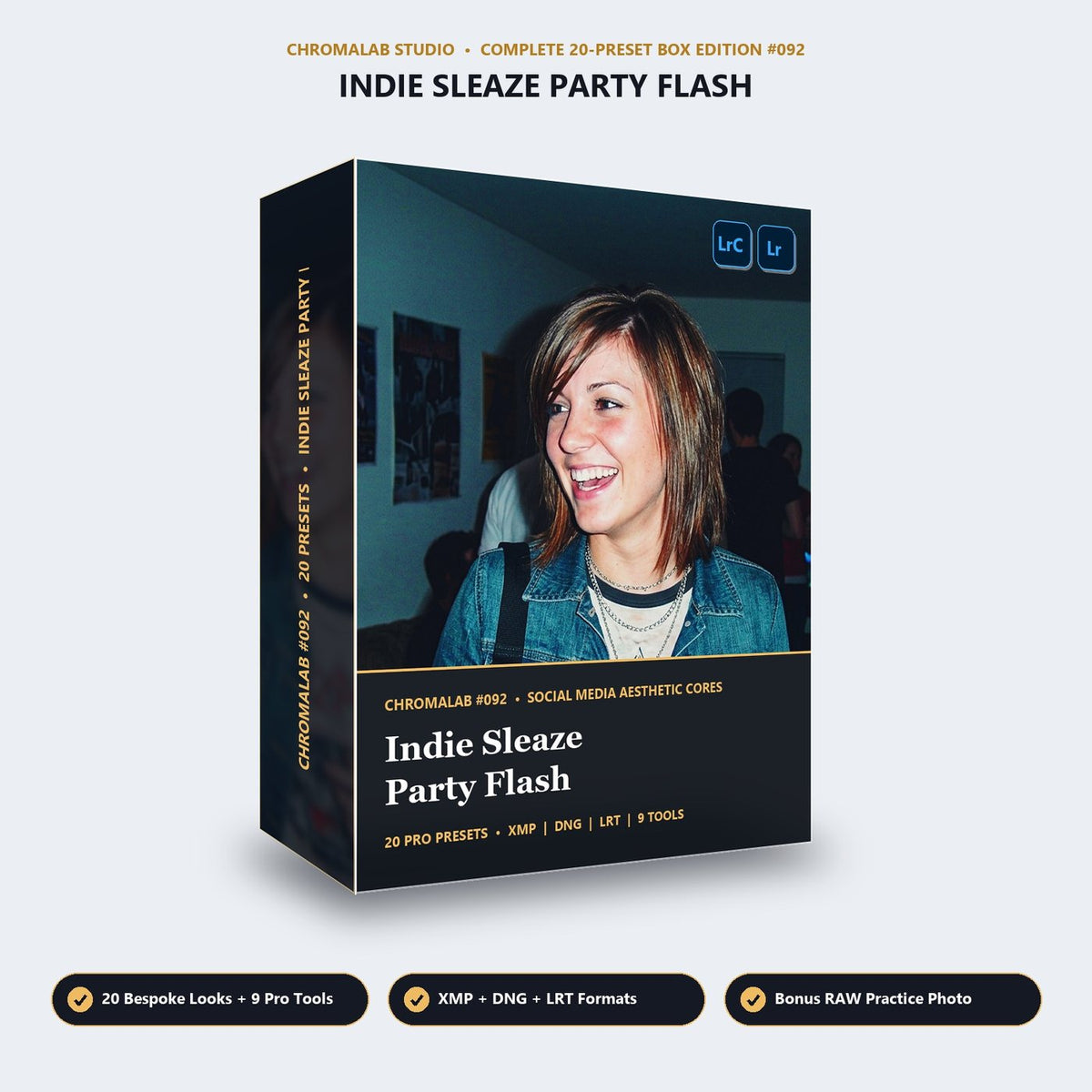 Indie Sleaze Party Flash - 3D Software Box