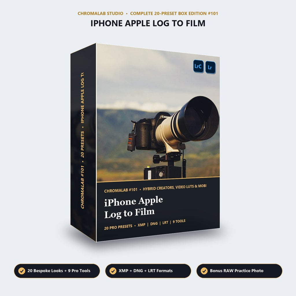 iPhone Apple Log to Film - 3D Software Box