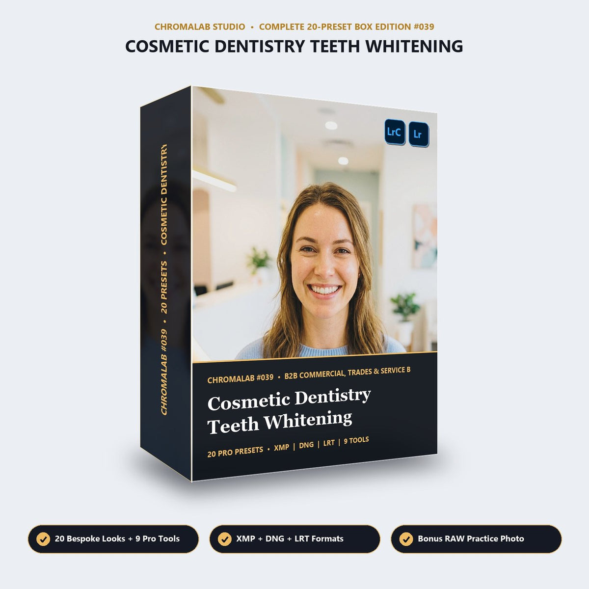Cosmetic Dentistry Teeth Whitening - 3D Software Box