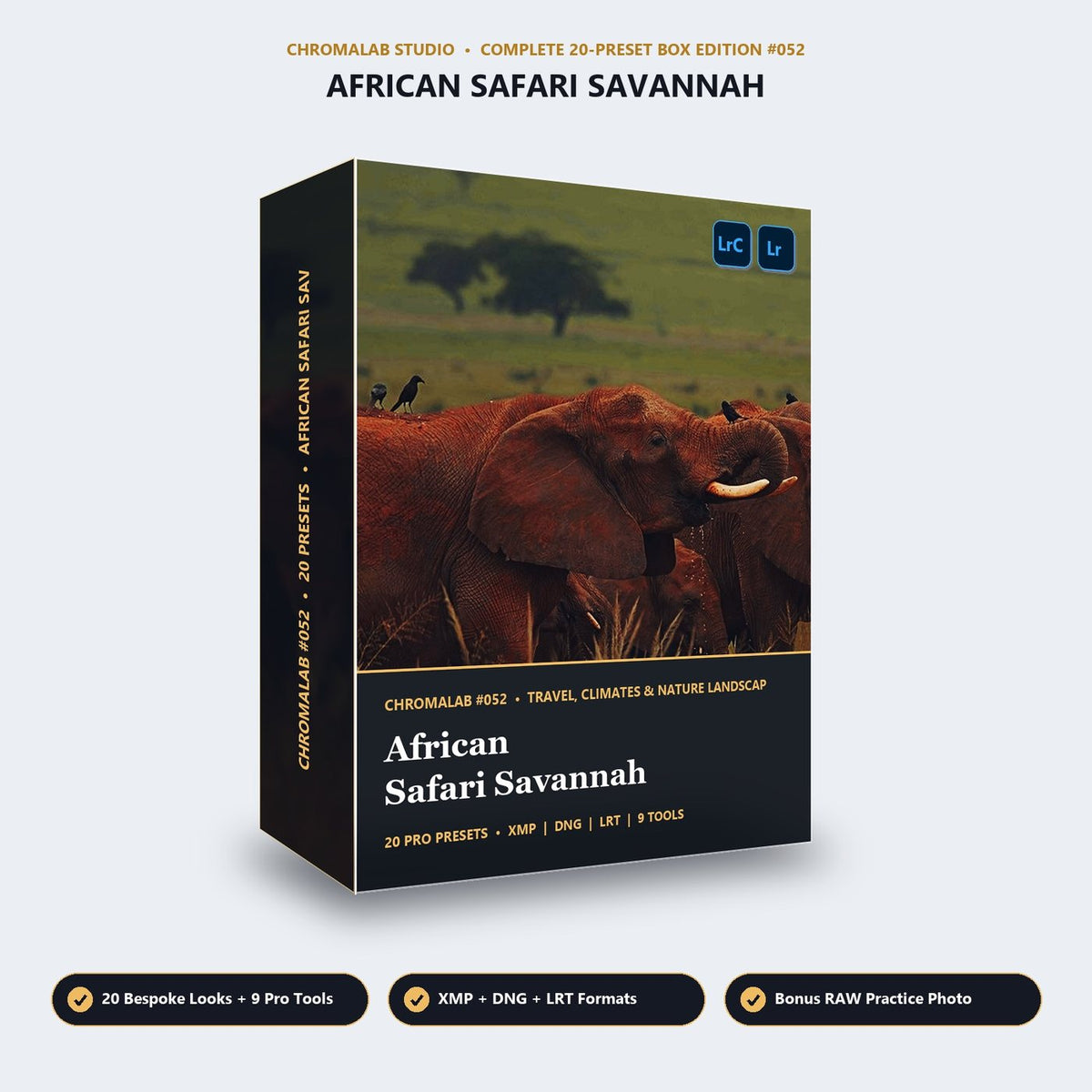 African Safari Savannah - 3D Software Box