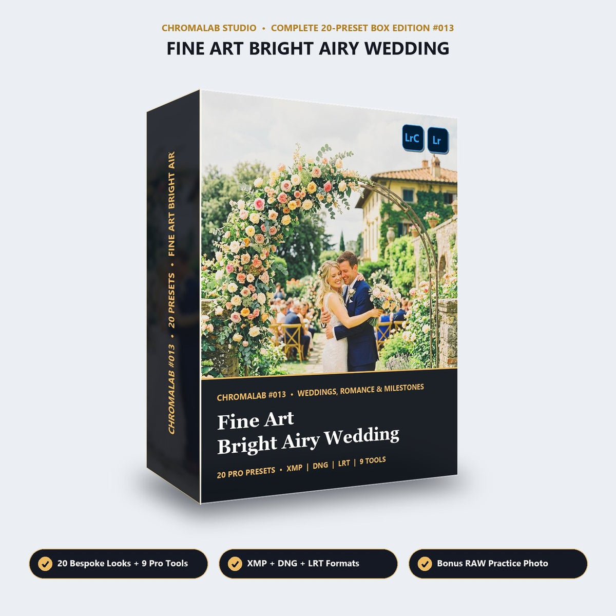 Fine Art Bright Airy Wedding - 3D Software Box