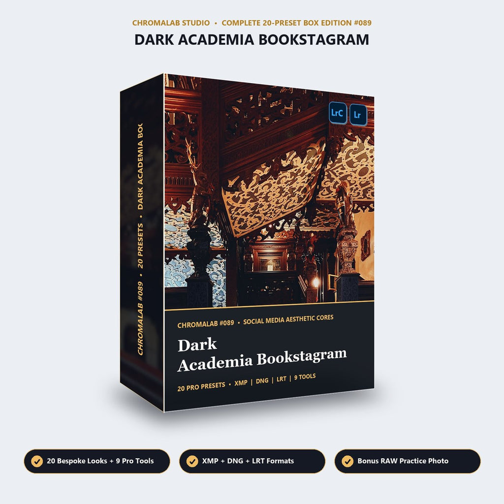 Dark Academia Bookstagram - 3D Software Box