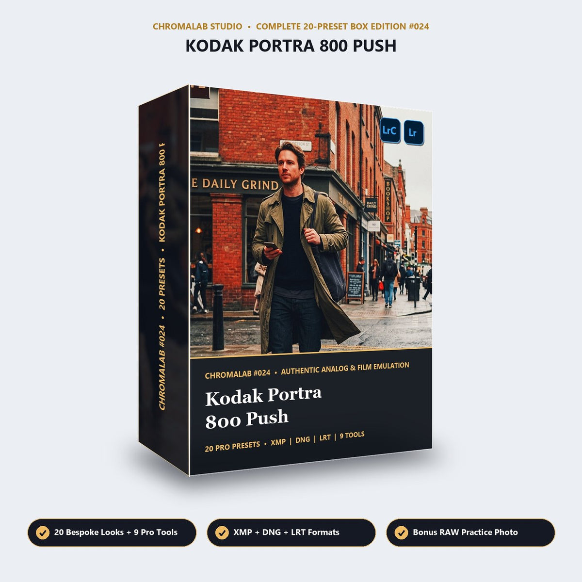 Kodak Portra 800 Push - 3D Software Box