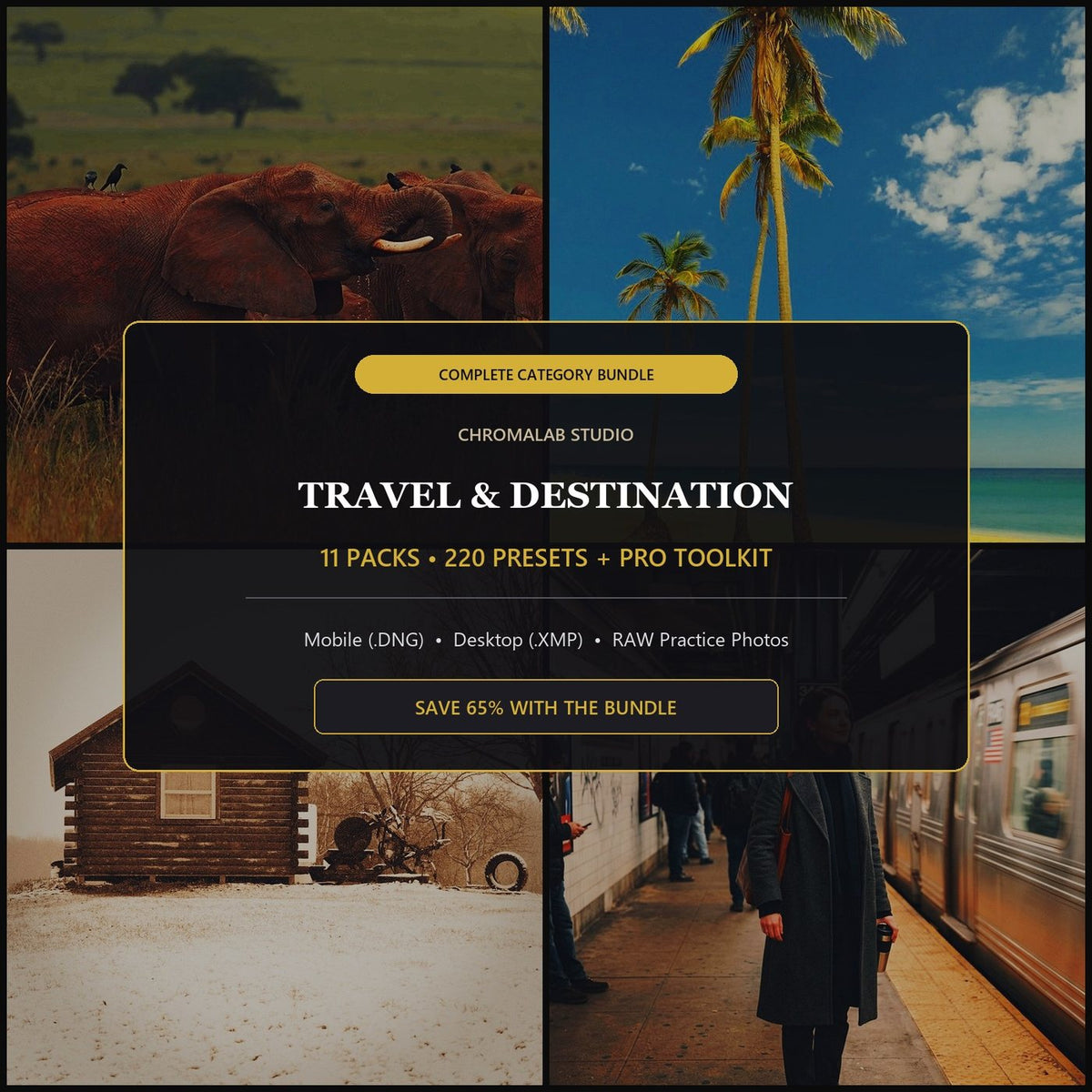 Travel & Destination Master Bundle — 11 Packs (220 Lightroom Presets)