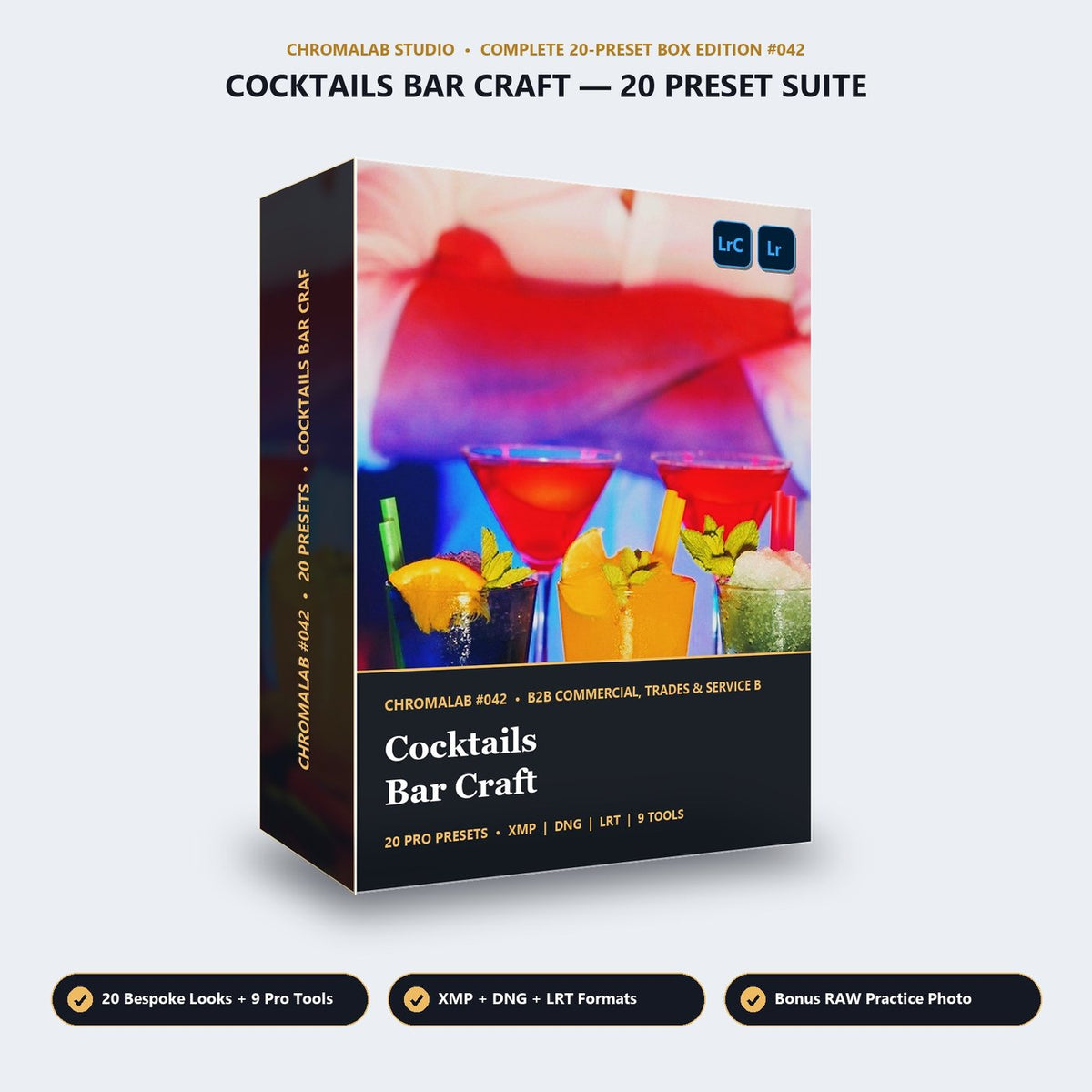 Cocktails Bar Craft - 3D Software Box