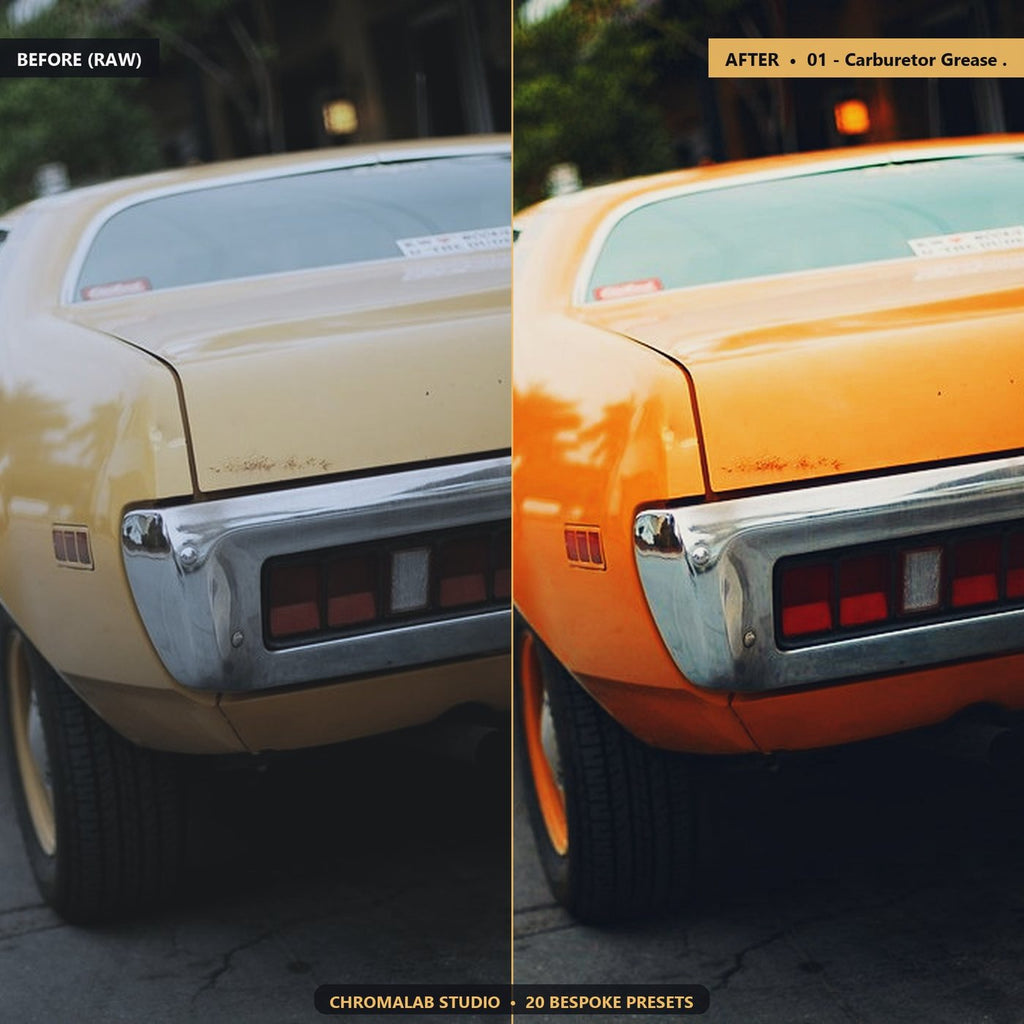 Vintage Muscle Cars Garage - Before & After Split