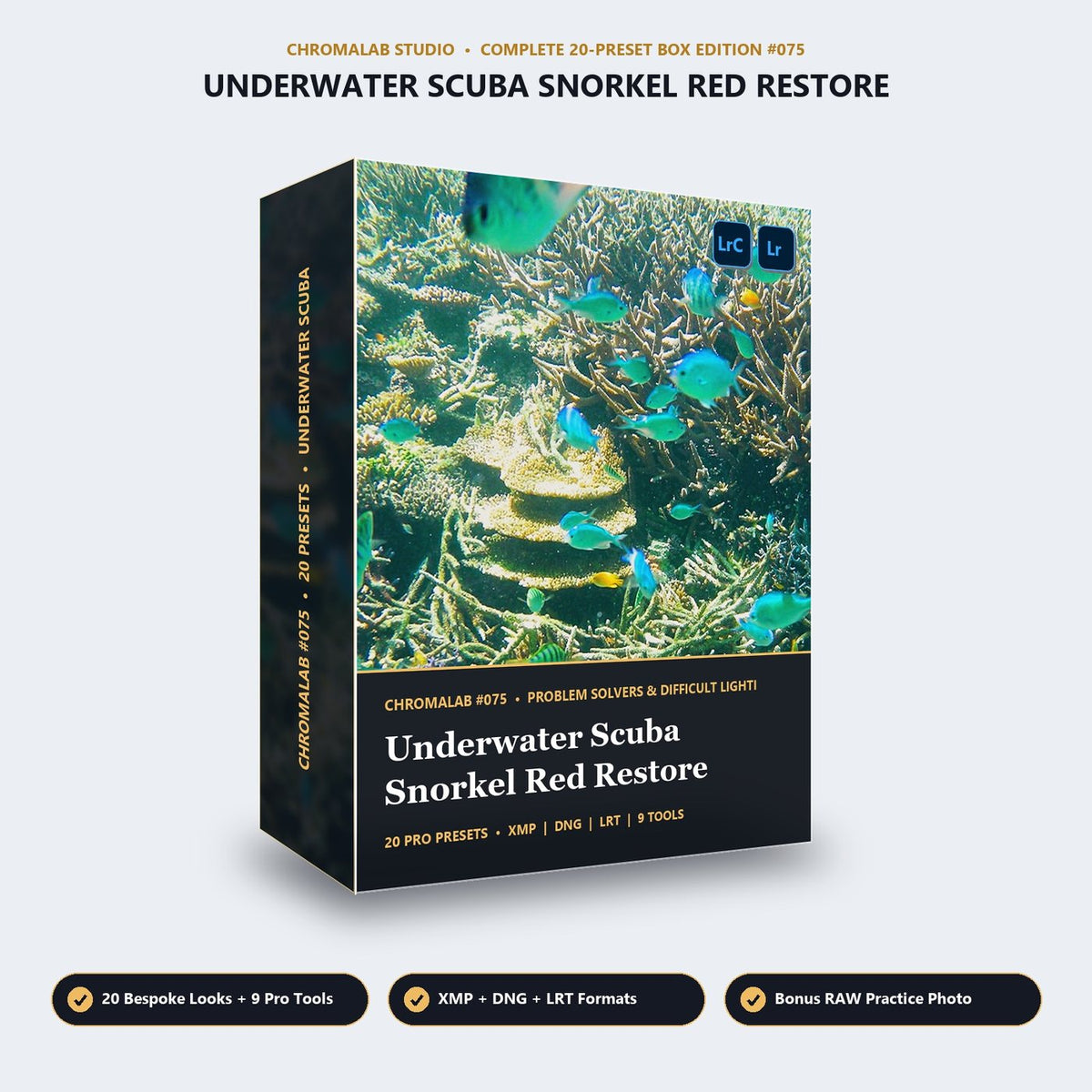 Underwater Scuba Snorkel Red Restore - 3D Software Box