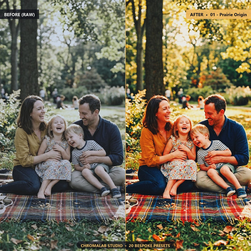 Natural Family Outdoors - Before & After Split