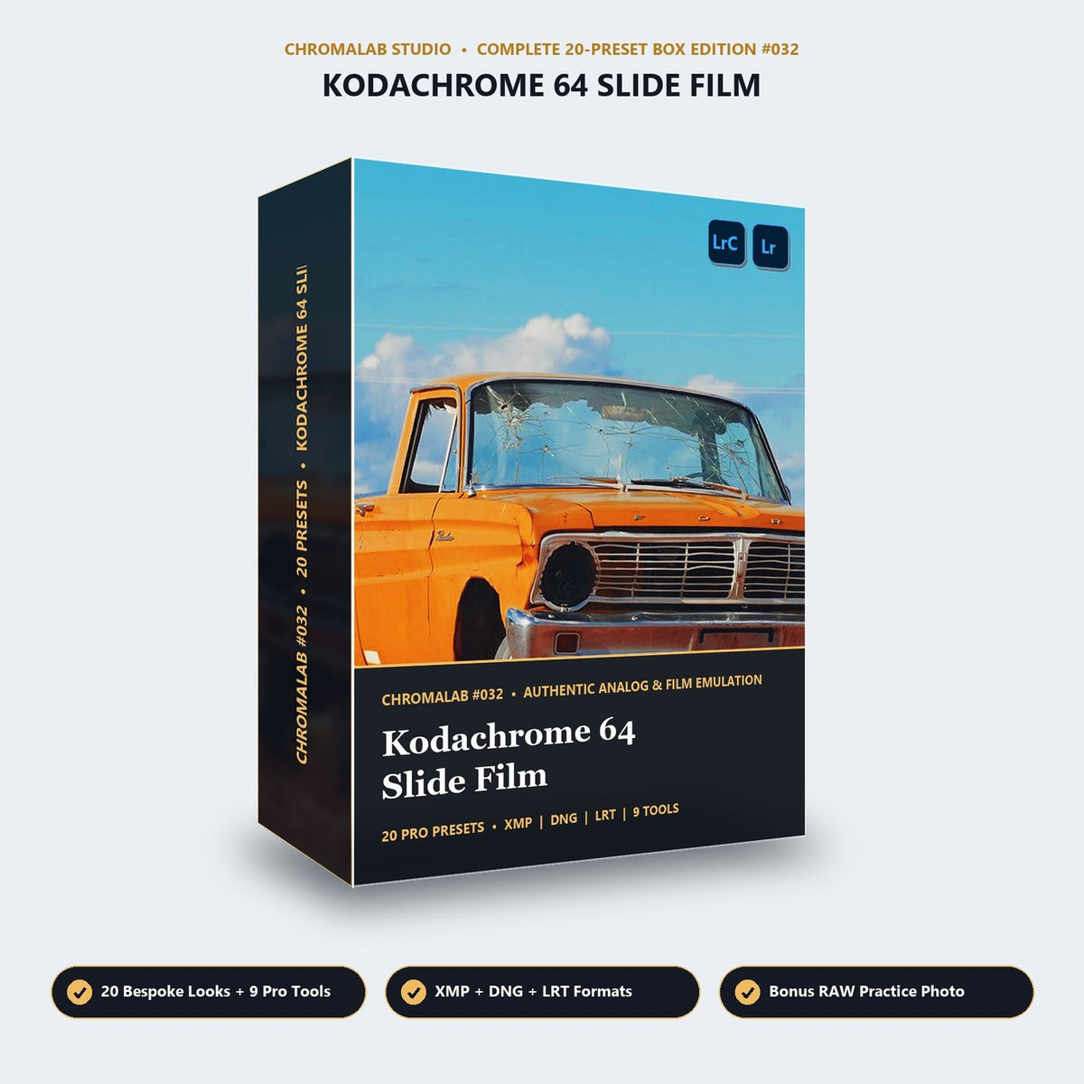 Kodachrome 64 Slide Film - 3D Software Box